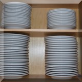 K01. Williams Sonoma white dishes. 